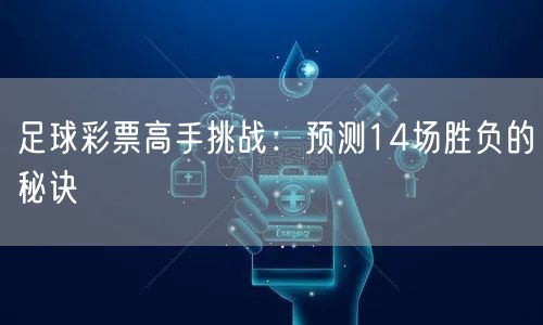 足球彩票高手挑战:预测14场胜负的秘诀