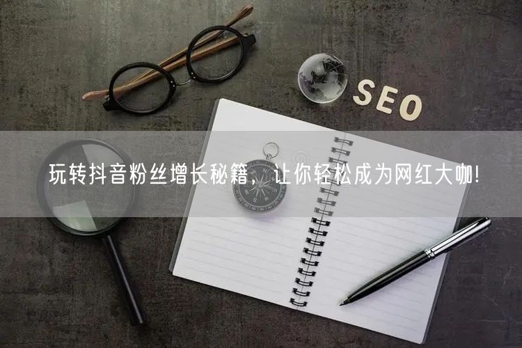 玩转抖音粉丝增长秘籍，让你轻松成为网红大咖!